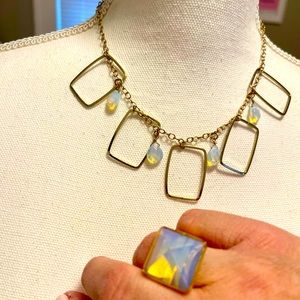 Fashion, necklace and ring set